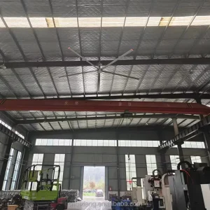 High Efficiency Fast Cooling HVLS Industrial Ceiling Fans for Workshop Warehouse