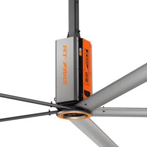 High Efficiency Industrial Ceiling Fan Adjustable Speed Heavy Duty Metal Blades Wide Area Cooling for Factories Workshops