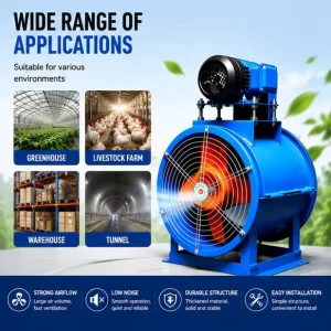High Efficiency Professional Axial Flow Industrial Axial Flow Fan Exhaust Fan