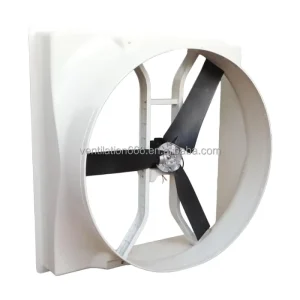 High Flow Negative Pressure Industrial Axial Fan 380V High Speed Motor Ventilation Fan 57-inch Blade Diameter Wall-Mounted