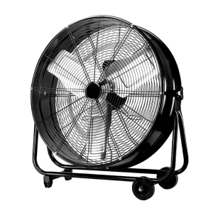 High Industrial Axial Ventilation Air Circulator Fan Moveable Exhaust Drum Fan Metal Blade AC Electric Farm Manufacturing Plants