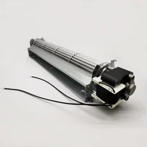 High Performance 110 Volt AC DC Motor Cross Flow Fan 60x240mm Double Tangential Blower with PTC Heater for Fireplaces
