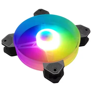 High Performance Aluminum PC Case Fans 120mm 12V 6 Pin RGB Gaming Fluid Bearing 20dBA Low Noise Cooling Fans