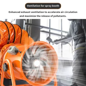 High Performance Electric 220V Portable Industrial Axial Exhaust Fan 550W Copper Motor OEM ODM Mobile Air Blower 4000m3 h Ball