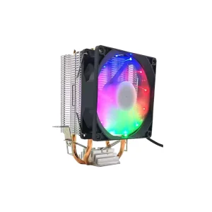 High Performance Large Air Volume 2 Heat Pipes CPU Cooler Fan 3 Pin Silence Fluid Bearing Computer Case Radiator