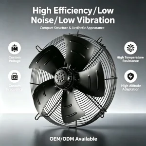 High Performance YWF2E 2D 200 Ball Bearing High Air Flow Low Noise Industrial Exhaust Fan for Equipment Cooling Ventilation