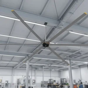 High Power 24ft Industrial Ceiling Fan Permanent Magnet Motor Energy Saving 380V for Factory Workshop Warehouse IP55