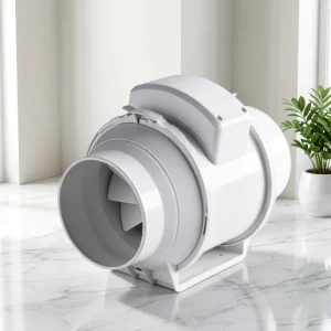 High Power Electric Industrial Axial Exhaust Duct Ventilation Fan Full PP Plastic 120W 11 14.5m min Air Flow OEM