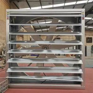 High Power Industrial Exhaust Fan Direct Connected Wall Fan Workshop Ventilation Cooling 1250mm Stainless Steel Blade Diameter