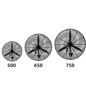 High Power Industrial Fans 20 26 30 Inch with Metal Base Support Copper Wire Motor Durable Industrial Fan