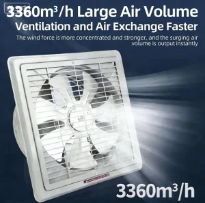 High Power Silent 4 6 7 8 10 12 14 16 Inch High Speed Axial Fan All Duct Mount for Bathroom Wall Mounted Air Extractor Toilet