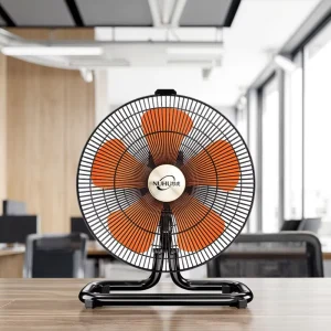 High-Power Silent Electric Table Fan with Mechanical Control for Home and Industrial Use