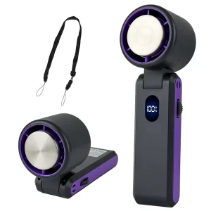 High Quality 13000PRM Rechargeable Portable Mini Fan 3600mAh USB Handheld Fan Plastic Semiconductor Cooling