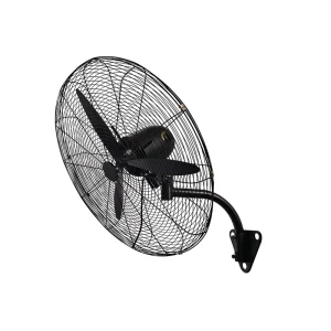 High Quality 20 Inch Wall Mounted Industrial Axial Fan Plastic High Speed Intelligent Shaking Head Dual Ball Bearing AC OEM