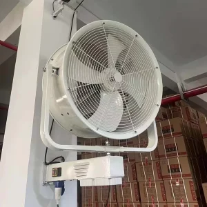 High Quality 24 28 32 36 Oscillating Industrial Mist Ventilation Fan with New Product 220V AC Motor for Warehouse Ventilation