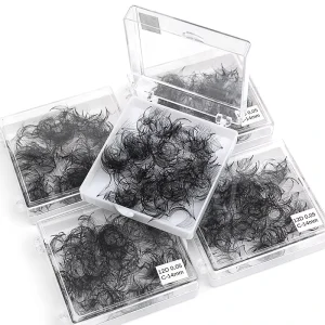 High Quality 500 Fans Single Length Loose Premade Handmade Individual Lash Extensions 16D Lashes in Stock