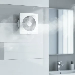 High Quality 8 Inch 19W White ABS+Full Copper Window Sill Exhaust Fan for Bathroom Kitchen Bedroom Quiet Effective Household
