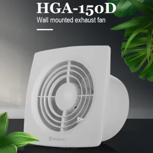High Quality AC 100% Pure Copper Motor Smoke Extractor Wall Mounted Air Conditioning Exhaust Fan Indoor 6 Inch Bath Fan Quiet