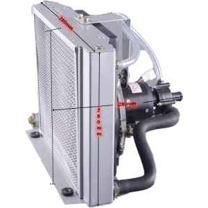 High Quality Agricultural Tractor Horizontal diesel Engine Self circulating Electric Water tank Cooling Radiator with Fan
