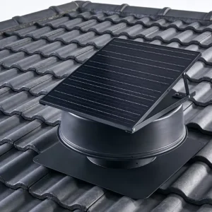 High Quality Brushless DC Motor Driven 25~60W Solar Electric Powered Roof Ventilation Attic Heat Extractor OEM Axial Flow Fans