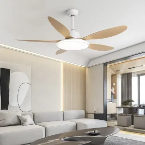 High Quality Customizable Modern Indoor Bedroom 36W 5 Blades 52 Inch Remote Control Led Ceiling Fan Light