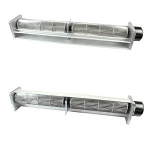 High Quality DC 24V 80mm Aluminum Alloy Industrial Cross Flow Fan for Air Curtain Ventilation Exhaust Fan OEM ODM