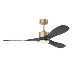 High Quality DC Motor Ceiling Fan Light 52” Inches 3 Pcs ABS Plastic Blades Smart Ceiling Fan with Remote Control