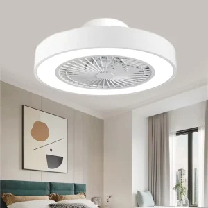 High Quality Dc Motor Rattan Led Ceiling Fan with Light Home Office 18 Inch Low Profile Outdoor Rattan Ceiling Fan