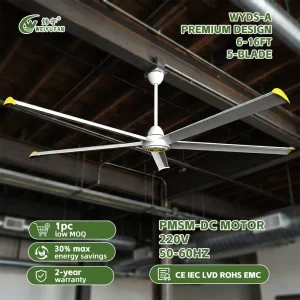 High Quality Factory Fan Industrial Hvls air Cooling Ceiling Fan Bldc Fan