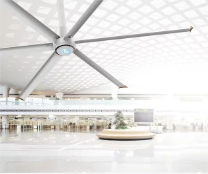 High Quality Industrial Ceiling Fan Motor Model TOPF-18FT 18ft Blade Diameter Aluminum Alloy Touch Control 38dB Quiet