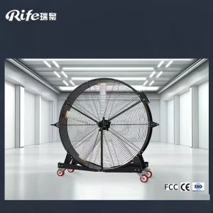 High Quality Industrial HVLS Exhaust Fan Energy Saving Motor Modern Design Portable Moving Fan Remote Control Industrial