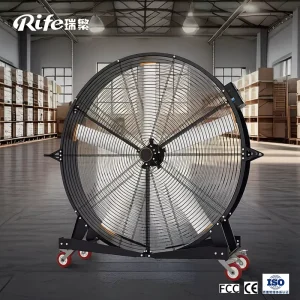 High Quality Industrial HVLS Exhaust Fan Portable Commercial Evaporative Air Cooler Motor Remote Control Aviation Metal Blades