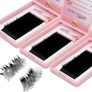 High Quality Matte Individual Eyelash Extensions Cashmere Volume Lashes Synthetic PBT Hair Fiber Easy Fan Tray Lash Natural