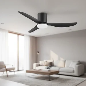 High Quality Nordic Luxury 42 Inch 3 Blade LED Ceiling Fan Light New Style Modern Mute Motor Remote Room Kitchen Ceiling Fan