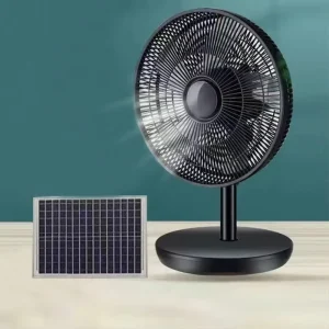 High Quality Solar Fan With Solar Panel 12 Inch Energy Conservation Solar Rechargeable Fan