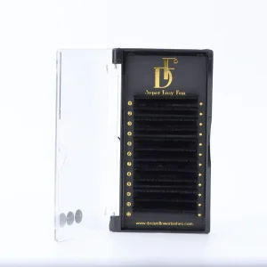 High Quality Super Easy Fan Lashes Mink Easy Fan Extensions 25mm Long PBT Cashmere Lashes Matte Russian Volume 3D Effect Custom