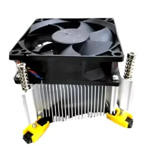 High-RPM Axial-Flow Computer Cooling Fan, 12/24V DC Brushless, PWM, Aluminum-Copper Housing for Processors