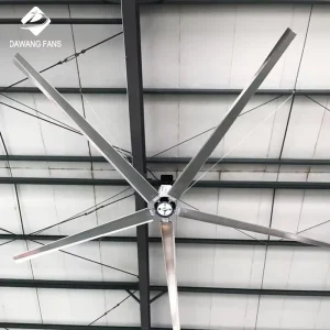 High Reliability Durable Aluminum Alloy Blades 10ft-26ft 5 Blades High Volume Low Speed Industrial Ceiling HVLS Fans 110V-440V