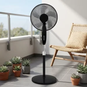 High Speed 16 Inch Plastic Electric Tower Fan Pedestal Cooler Stand for Home