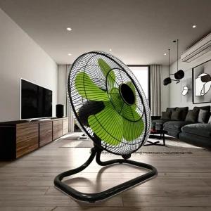 High Speed 18″ Floor Standing Electric Fan for Cars and Outdoor Use
