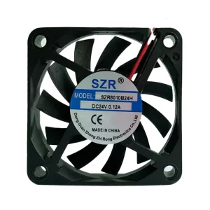 High Speed 60x60x10mm 3000 5500RPM 5 12 24V Plastic DC Axial Flow Fans SZR6010 Ventilation Ball Bearing DC Cooling Fans OEM ODM