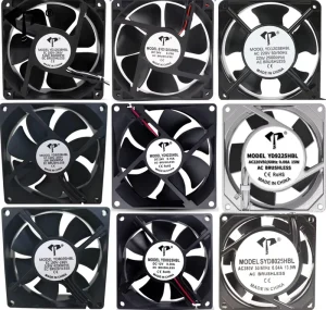 High Speed Cooling Fan 8025 9225 12025 DC12V 24V AC 110V 220V Axial Flow Fan for Industrial Vacuum Cleaner