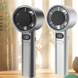 High Speed Digital Display Jet Turbo Fans Small Hand Held Portable Cooler Electric Type c Rechargeable Mini Handheld Cooling Fan