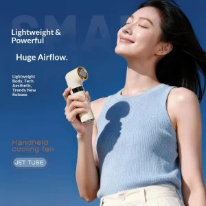 High Speed Handheld Cooling Fan Brushless Motor 5 Speed Strong Wind 3 6 Hours Outdoor Hiking Portable Mini Fan Cool Relief