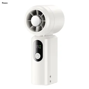 High Speed Handheld Fan Long Lasting Motor Portable Cooling for Outdoor Travel Rechargeable Battery for Household Use