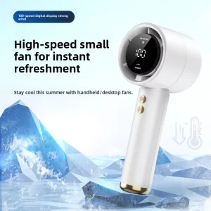 High-Speed Mini Handheld Fan USB-Charged Portable Turbo Fan Pocket-Size Brushless Motor Desktop Fan