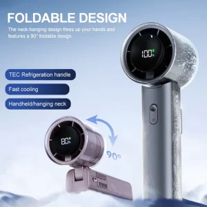 High Speed Portable Rechargeable 4500mAh Travel Fan with Custom Logo Compact Mini Car Charger