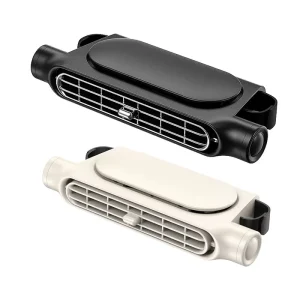 High-Speed Turbo USB Bladeless Car Seat Fan Brushless Motor Portable Wearable Table Mount RV Car