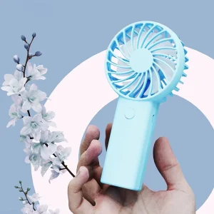 High Speed USB Mini Portable Handheld Fan New Small Pocket Fan with Custom LOGO USB Rechargeable Outdoor Fan 1200mAh Battery