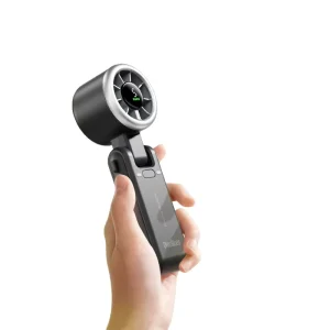 High Speed USB Rechargeable Foldable Handheld 5 Speed Neck Wearable Mini Portable Fan with Brushless Motor 4 10 Hours